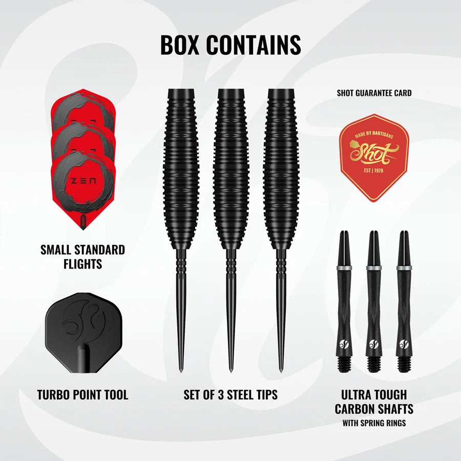 Shot Zen Bomber Turbo Point 90% Tungsten Steel Tip Darts