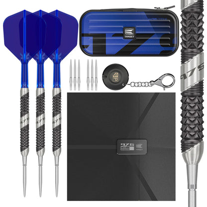 Target 975 Ultra Marine 01 97.5% Tungsten Swiss Point Steel Tip Darts