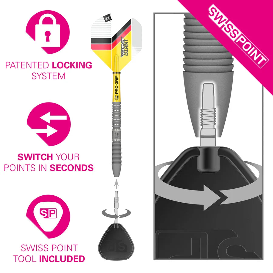 Gabriel Clemens G2 90% Tungsten Swiss Point Steel Tip Darts